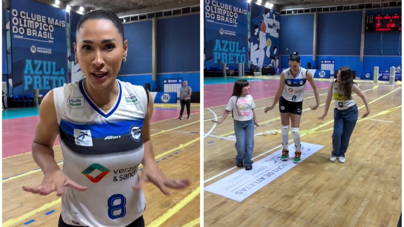 Non Stop apresenta a energia das “Maravicherrys”: Jaqueline ensina a dancinha para Juju e Lívia.